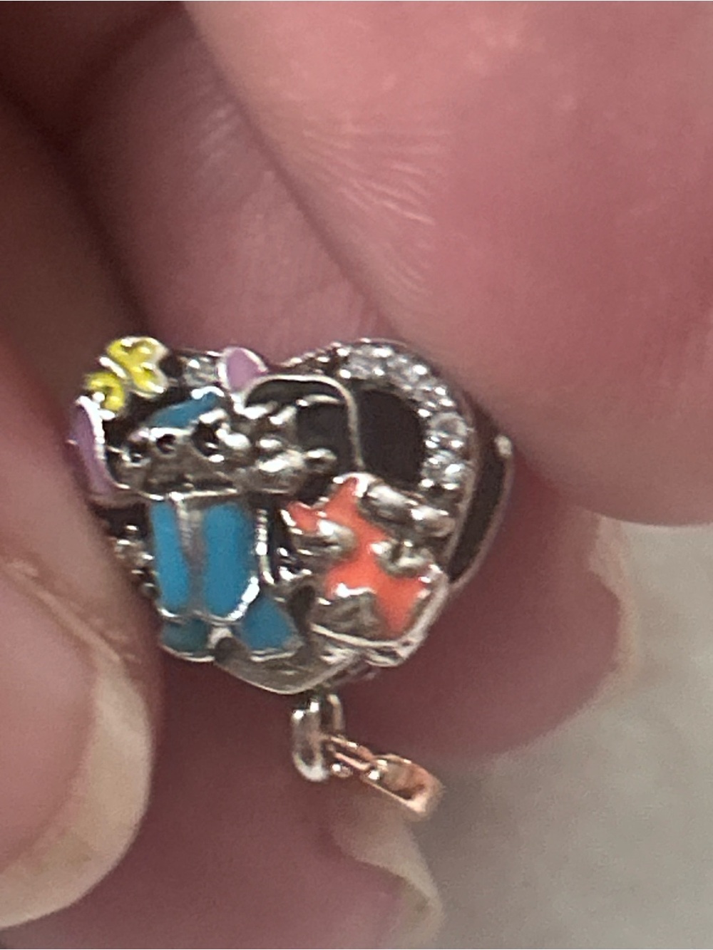 Pandora Disney Lilo & Stitch Angel Heart Charm